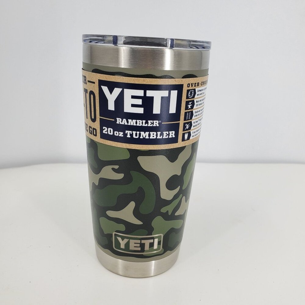 New Yeti Rambler 20 oz 2021 Camo Edition‎ Camouflage Green Tumbler Cup